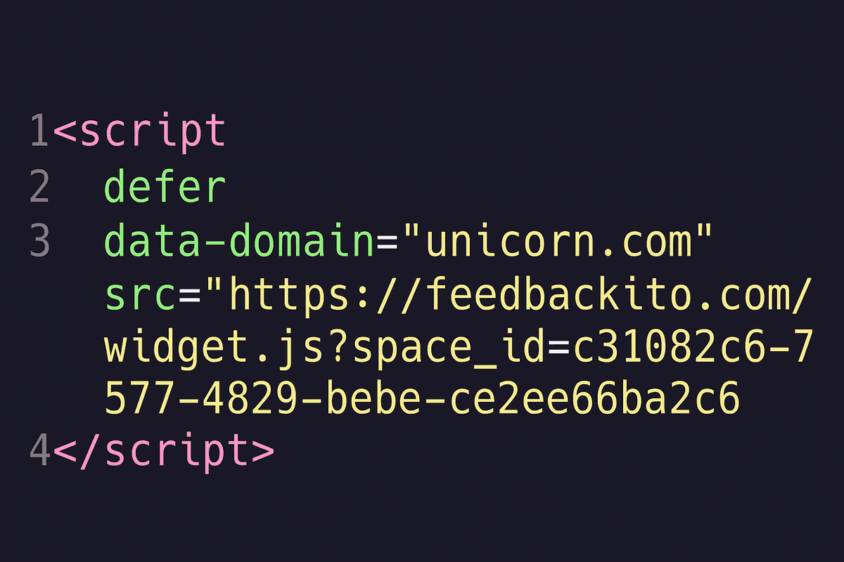 Install Feedbackito script
